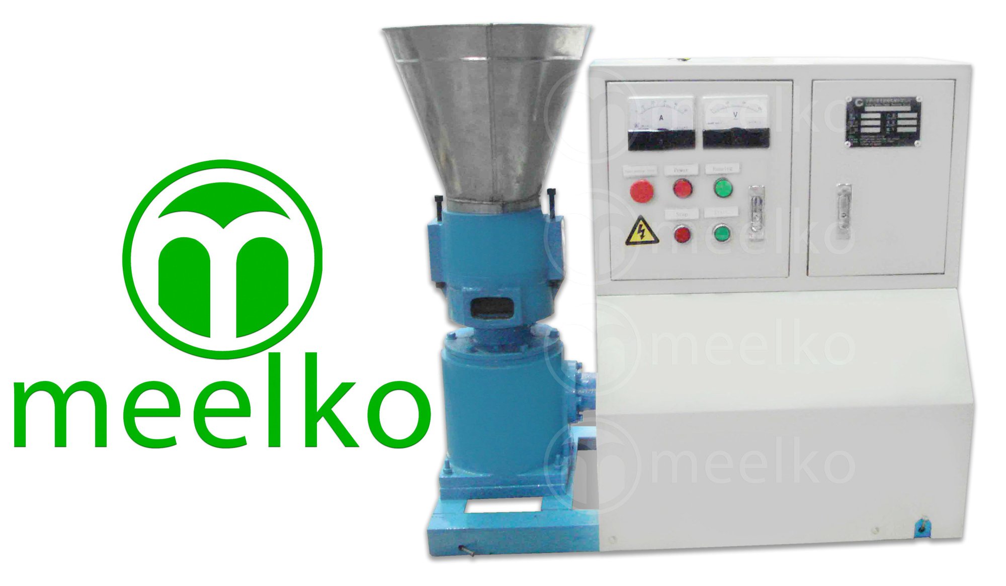 Imagen del producto Peletizadora 150 mm Eléctrica 4 kW para Pellet de Madera – MKFD150C (Biomasa) - Meelko